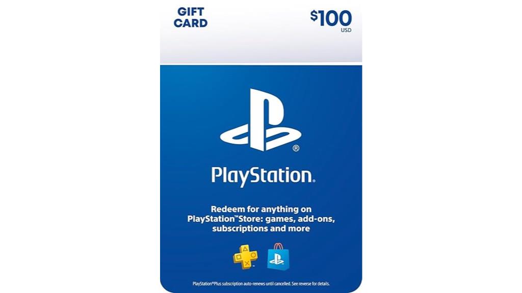 100 physical gift card