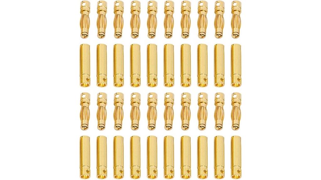 20 pairs 4mm connectors