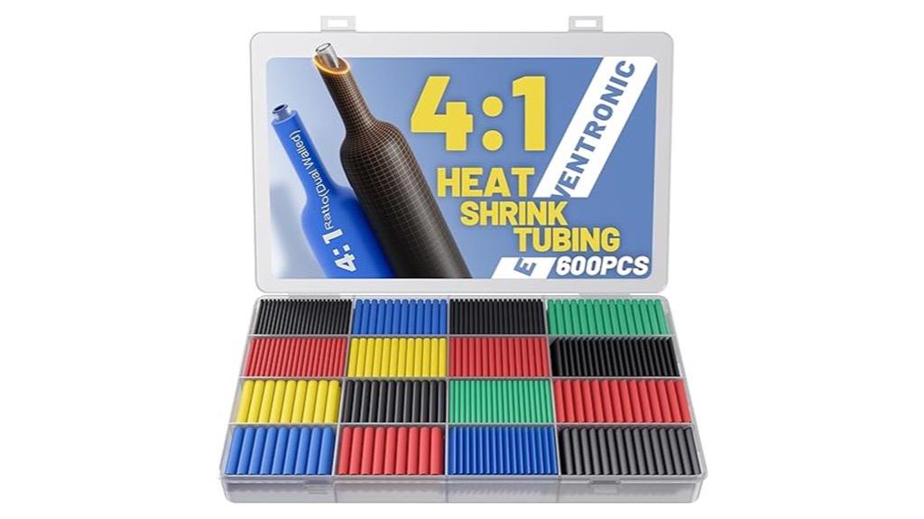 600 piece heat shrink tubing