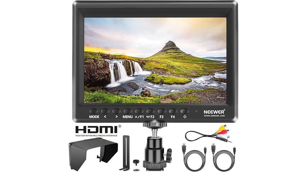 7 inch monitor with sunshade