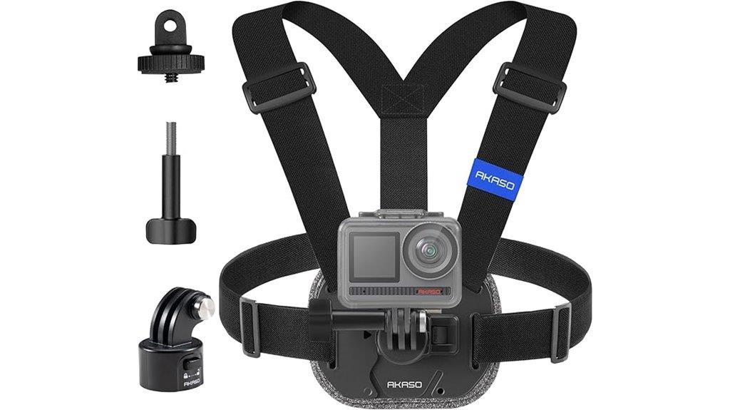 adjustable gopro chest harness