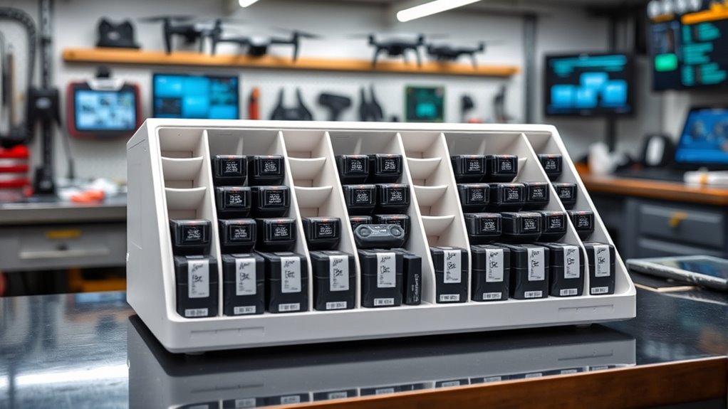 battery organizer safety features