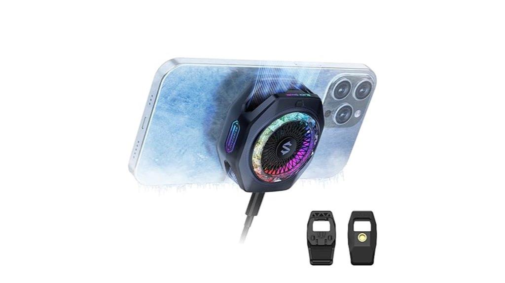 black shark cooler rgb leds