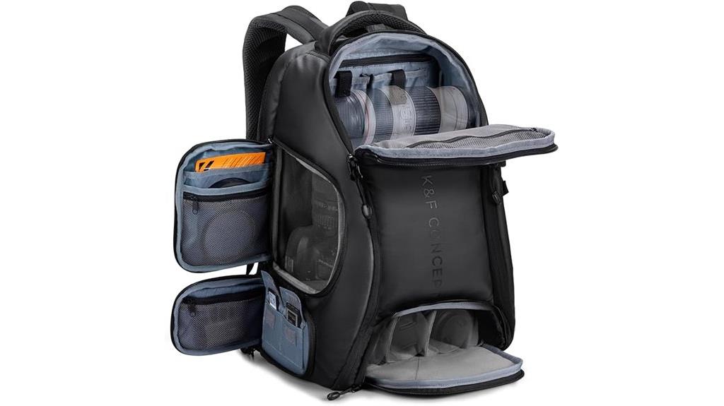 camera backpack with raincover