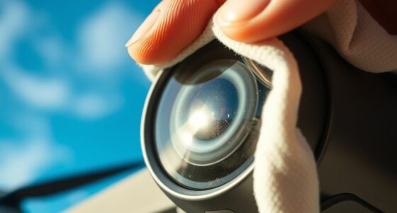 clean drone camera lens