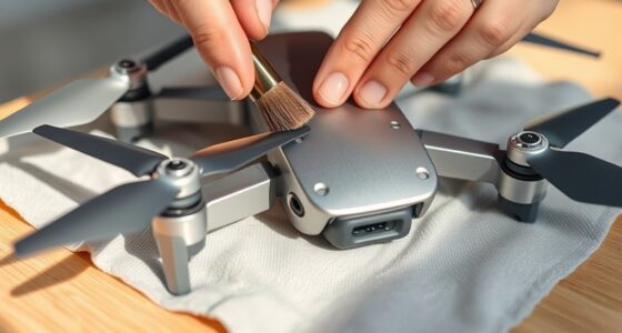 clean drone carefully regularly