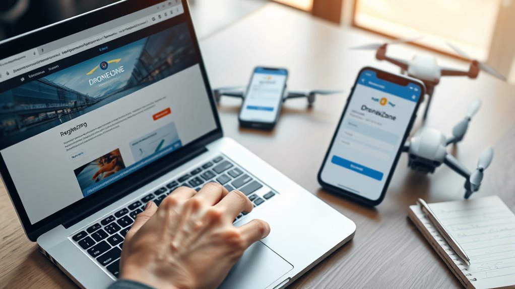 create faa dronezone account