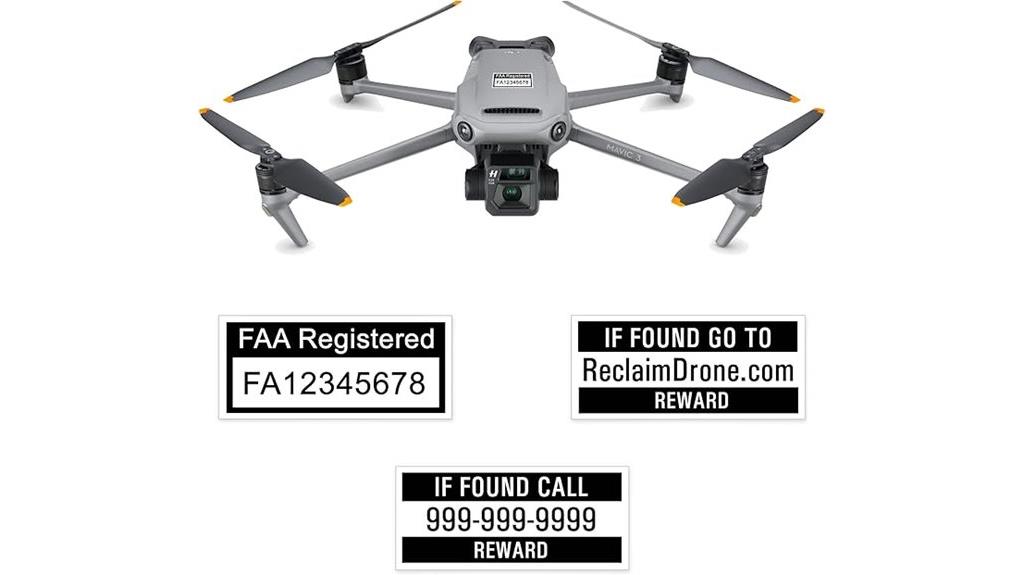 customized mavic 3 drone labels