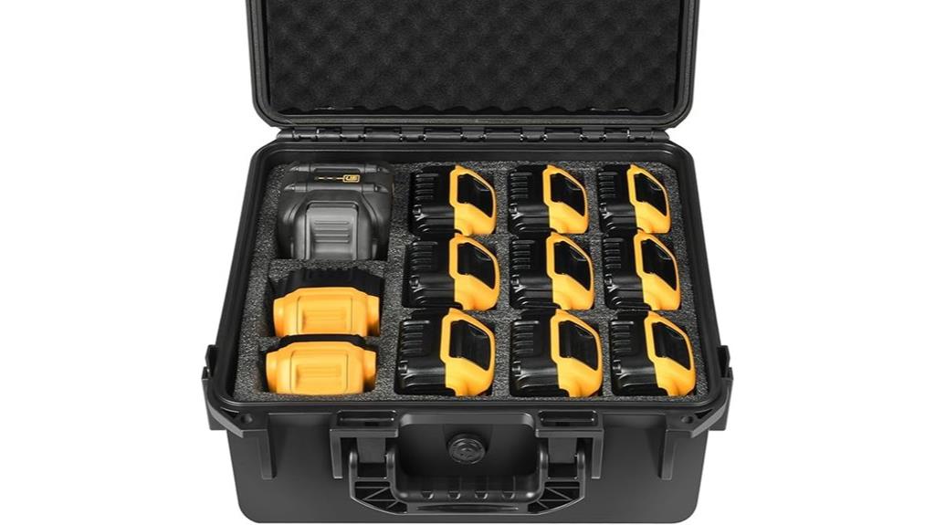 dewalt battery charger storage