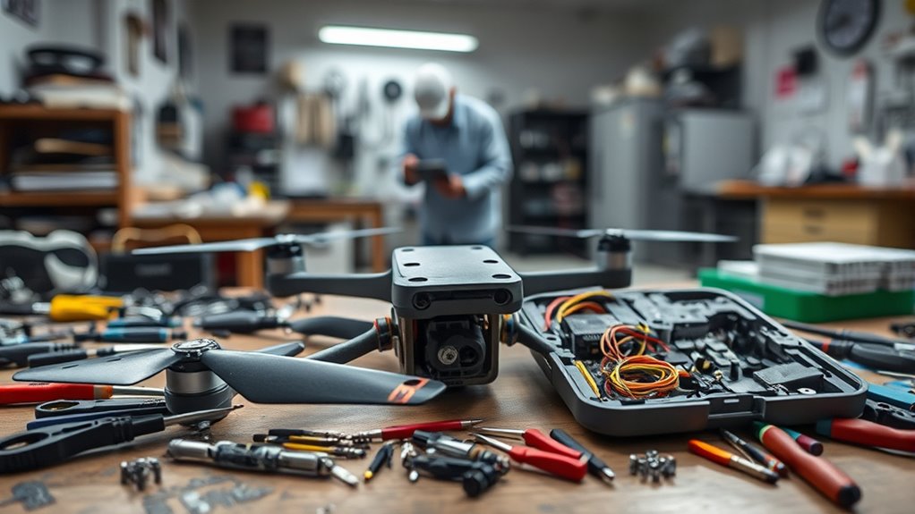drone crash repair options