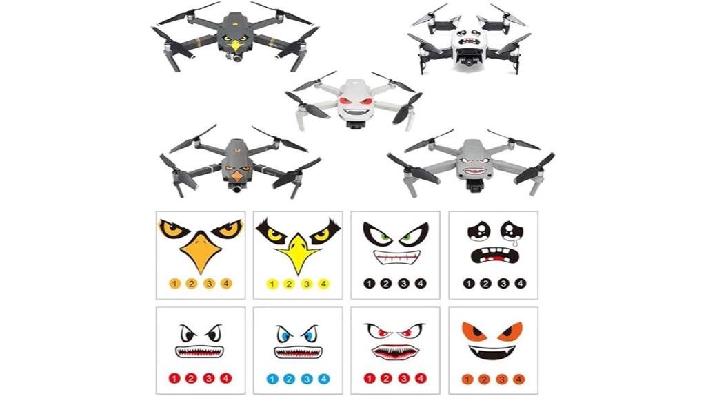 drone decal sticker collection