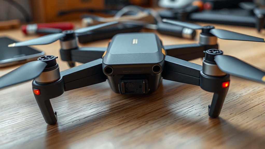 drone fails to power up