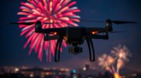 drone fireworks filming safety