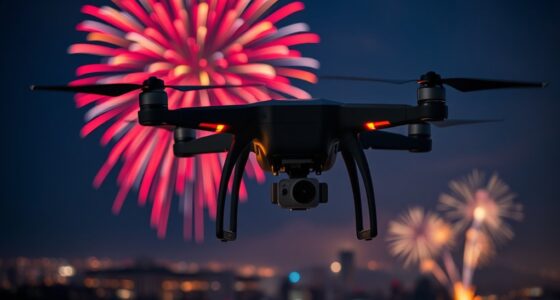 drone fireworks filming safety