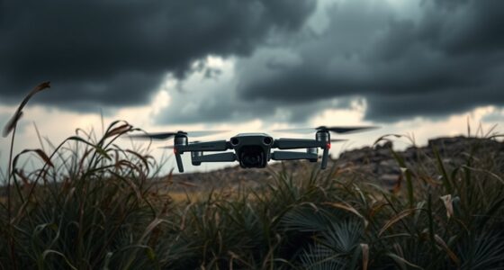 drone flight in gusts