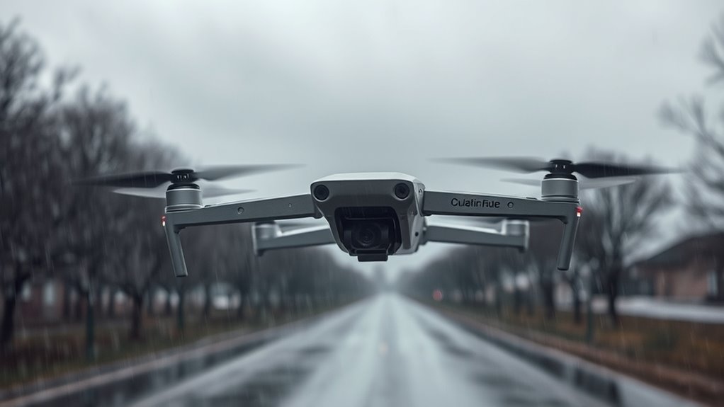 drone flight risks rain