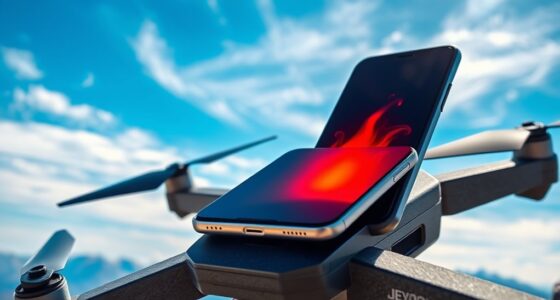 drone phone overheat prevention