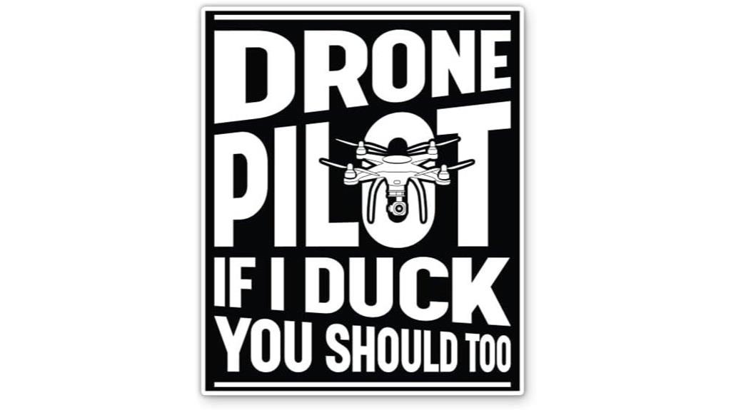 drone pilot waterproof sticker
