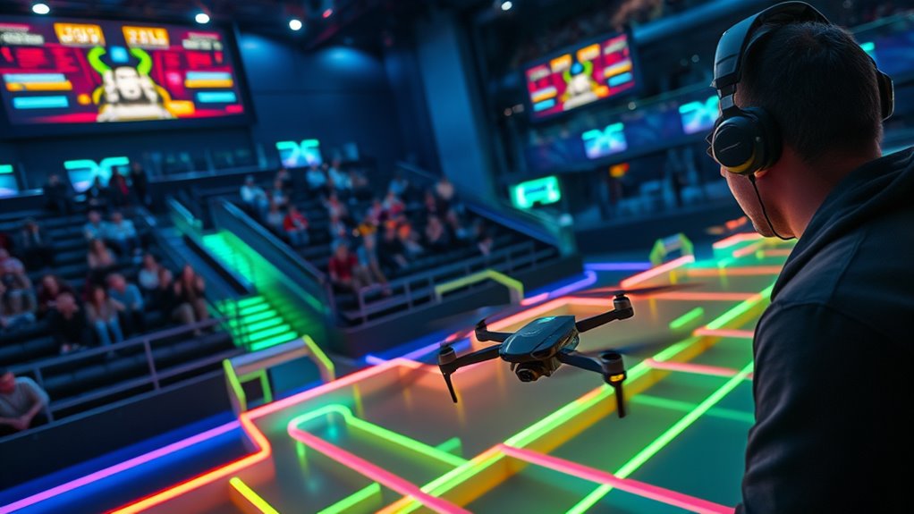 drone racing competition mechanics