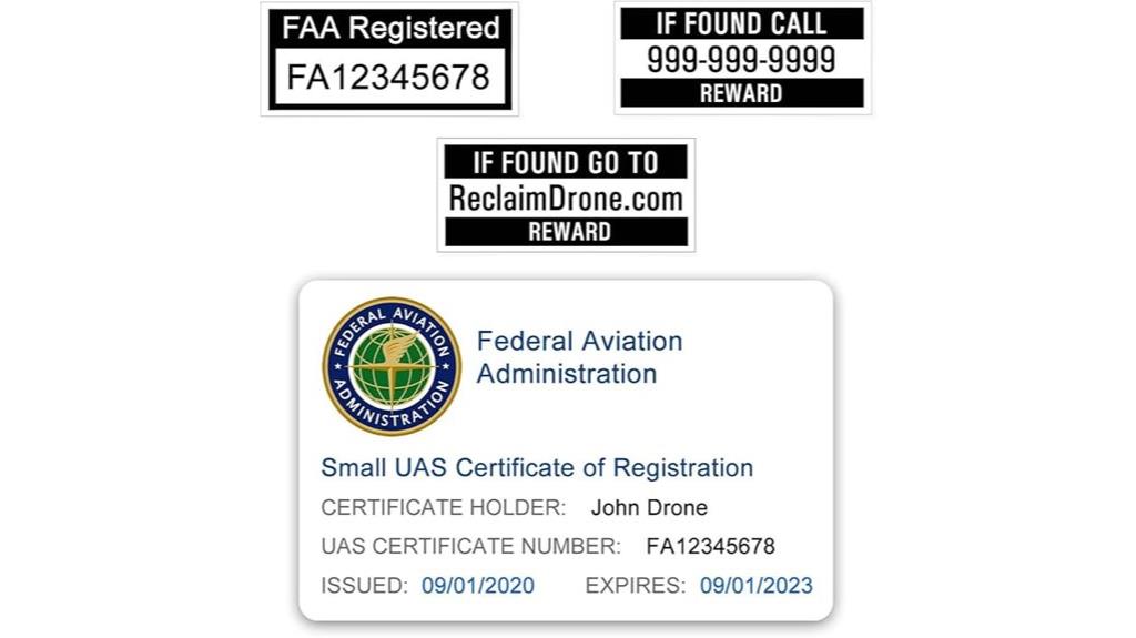 drone registration id sets
