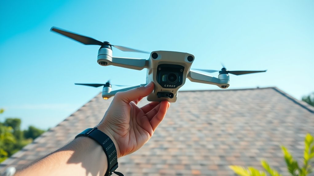 drone roof inspection technique