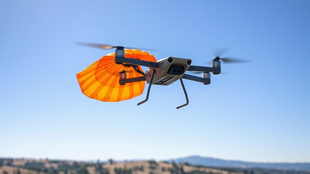 drone safety parachute deployment