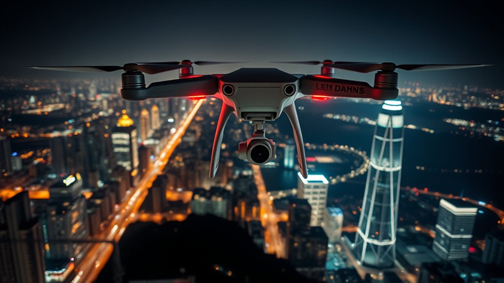 drone stabilization for night photography
