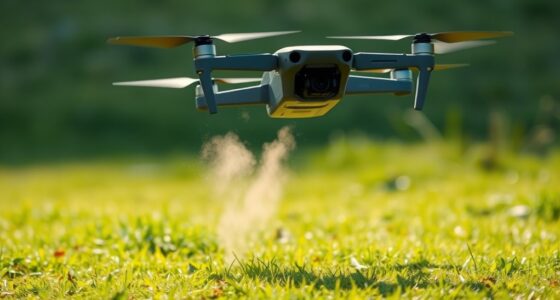 drone tip over during liftoff