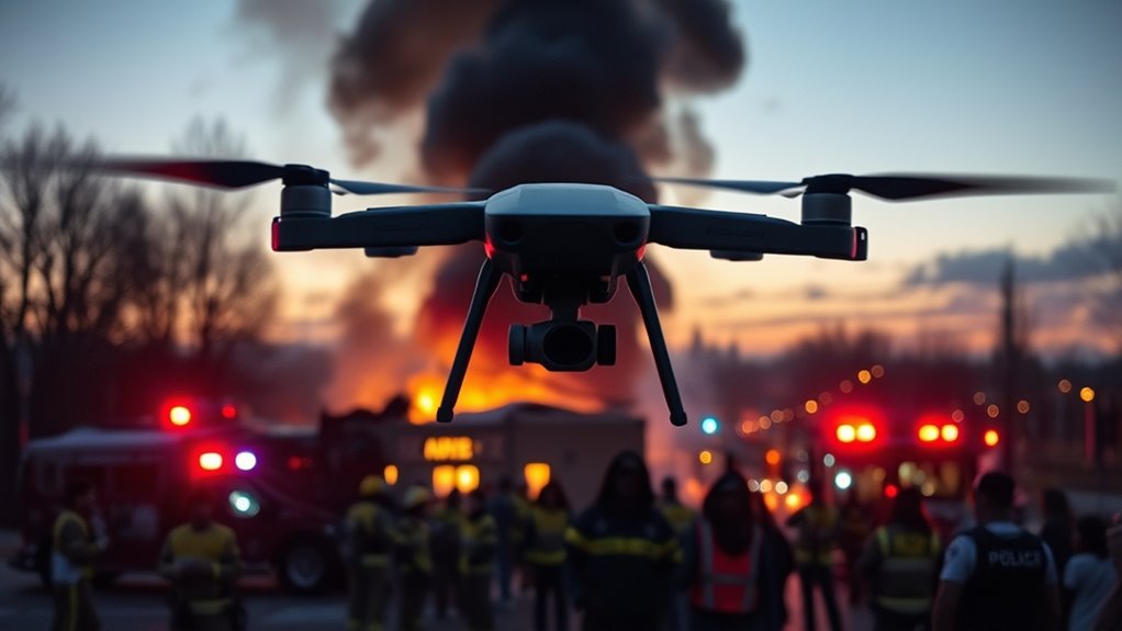 drones assist emergency responders