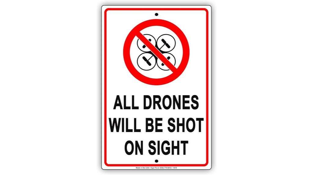 drones have sign plates