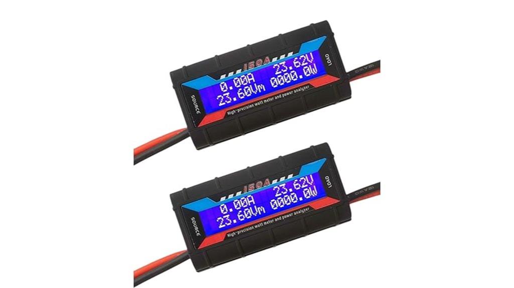 dual 150a rc watt meters