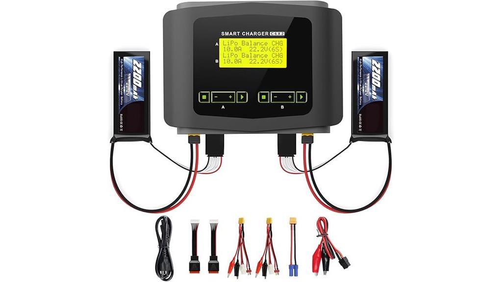 dual lipo battery charger