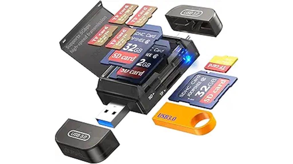 dual usb c sd card adapter