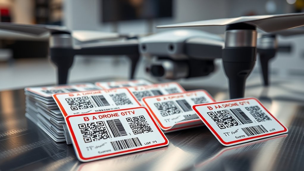 durable customizable drone labels