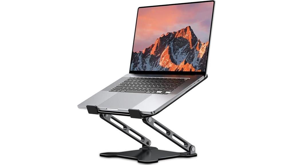 flexible height desk support