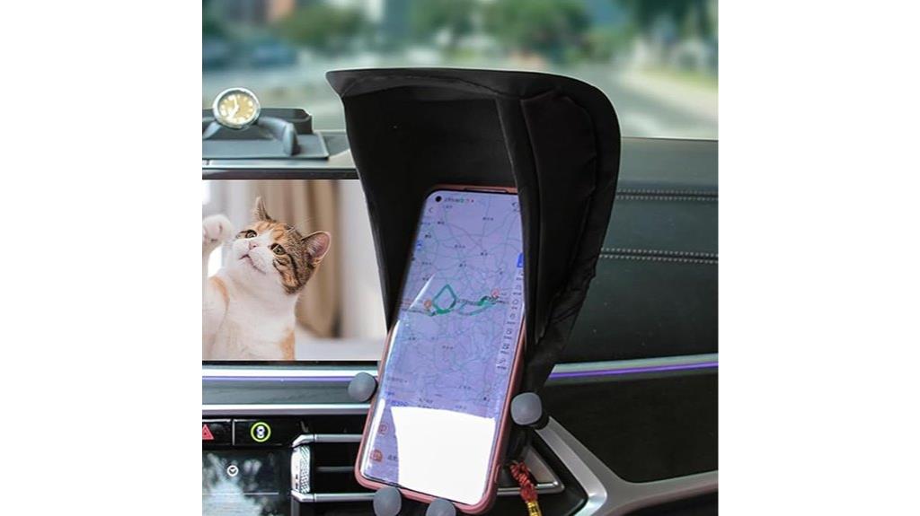 foldable car smartphone sunshade