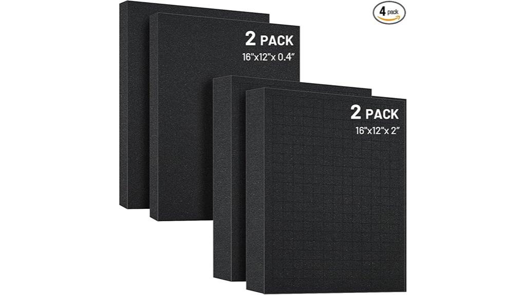 four piece foam insert set