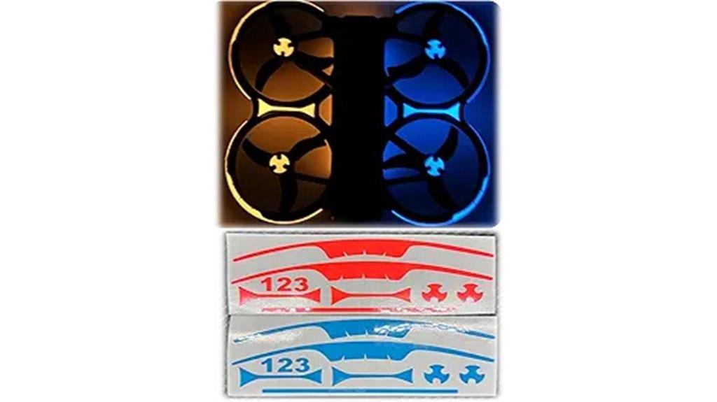 glow in the dark drone decals
