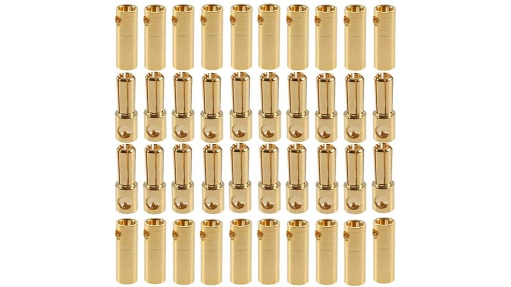 gold plated connector pairs