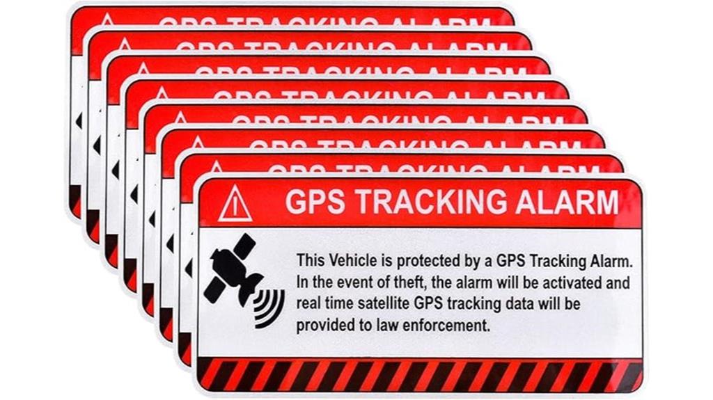gps anti theft stickers