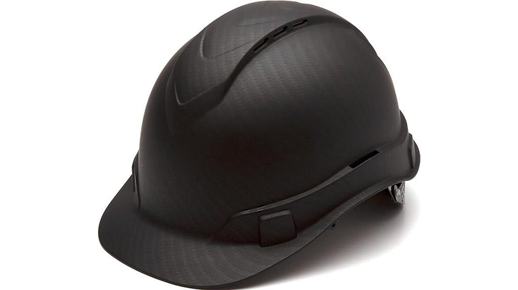 hard hat with ridgeline style