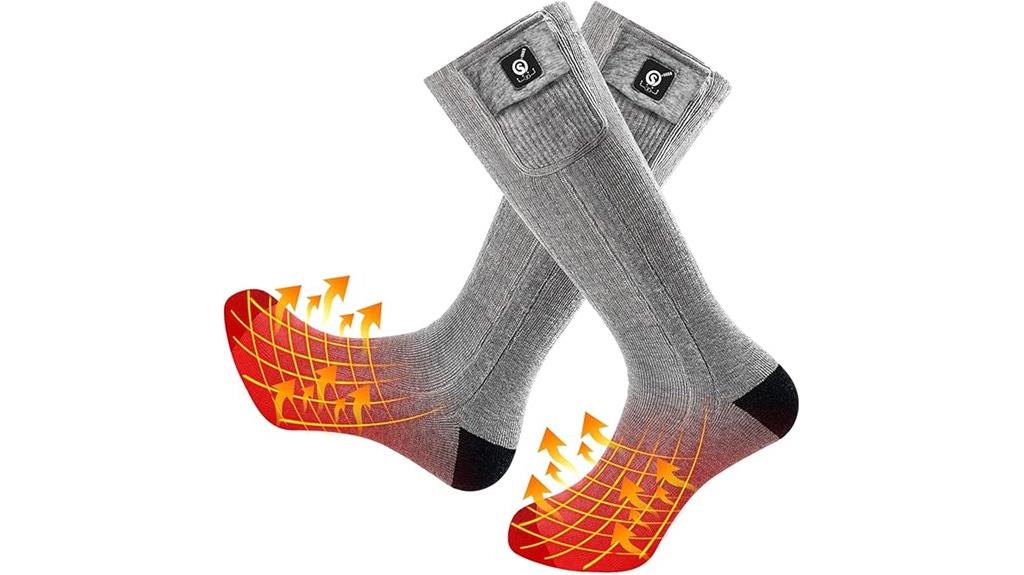 heated socks with battery