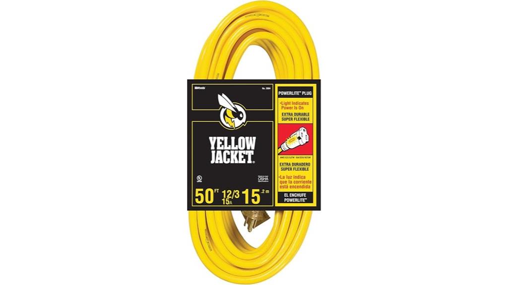 heavy duty yellow extension cord