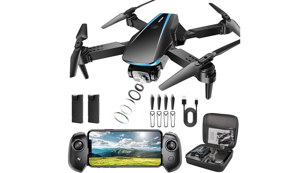 high resolution foldable drone bundle