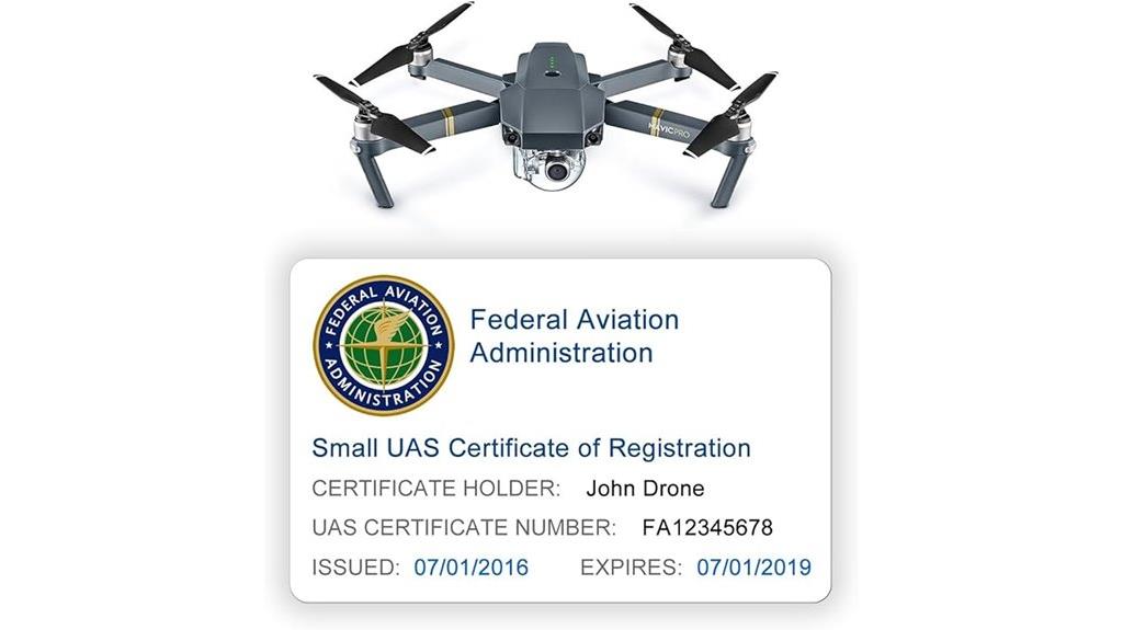 hobbyist drone registration card