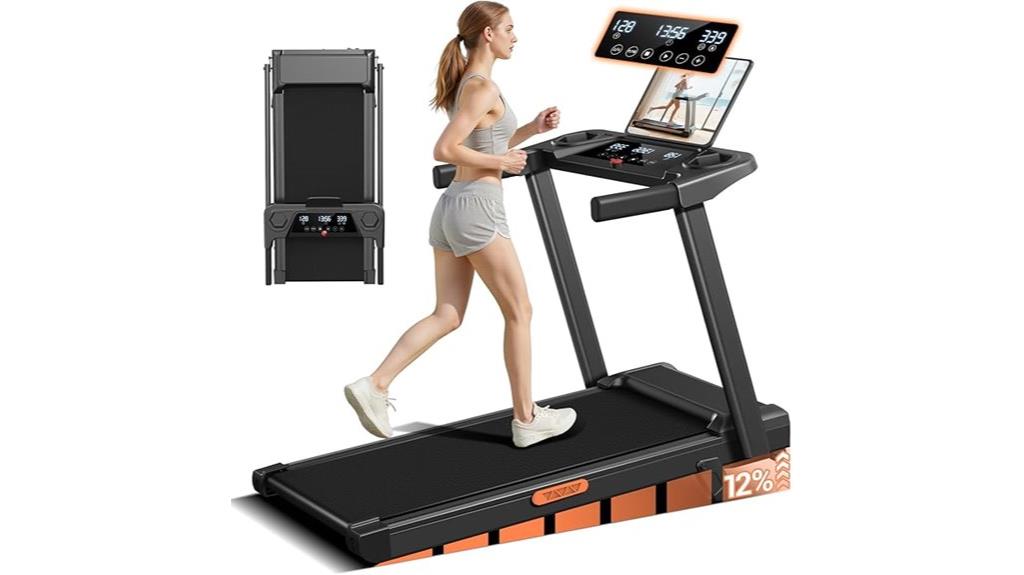 incline treadmill with handles