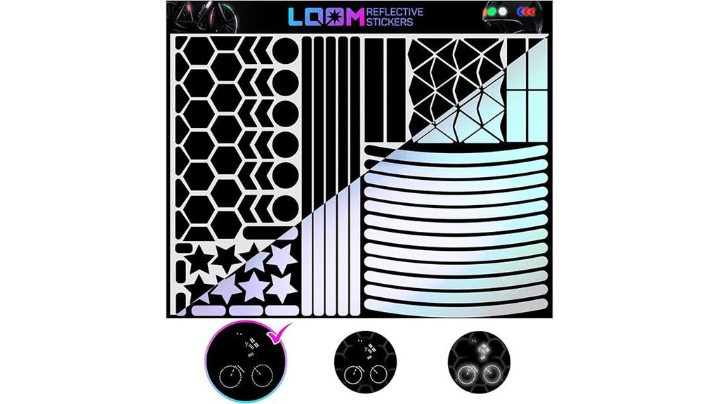 loom reflective sticker pack