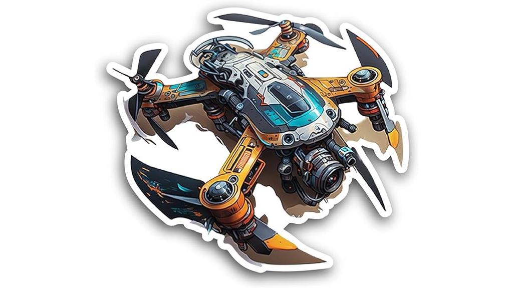 modern waterproof drone decals