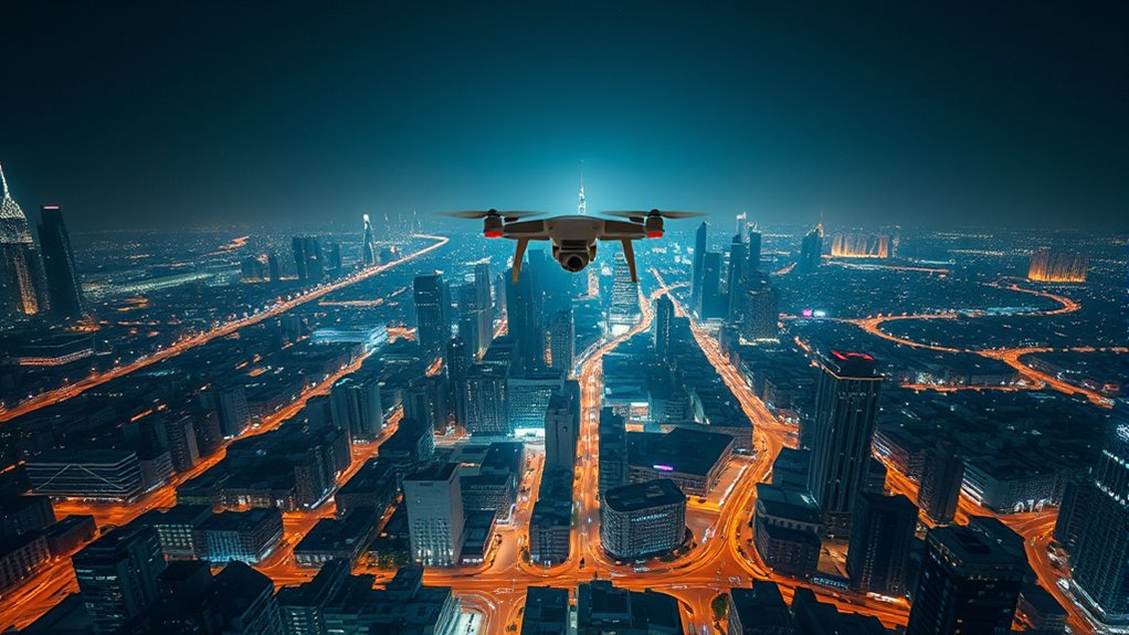 optimize drone night photography