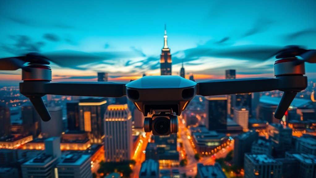 optimize night drone photography